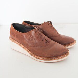 Camper Magna Lace-up Wedge Oxford in Brown Size - US 8.5 EU 39